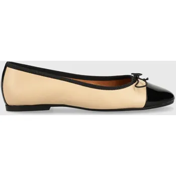 Dámské baleríny Kožené baleríny Jonak DAXI VERNIS CUIR 3400191 béžová 12X, EUR 40