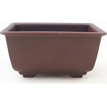 Truhlík Bonsai miska plast MP-3 hnědá - 11 x 8 x 5,5 cm