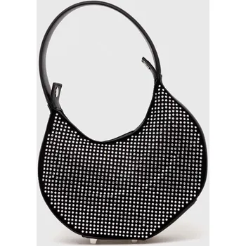 Kabelka Kožená kabelka Patrizia Pepe černá barva 8B0074.L083 99X, vel. ONE SIZE