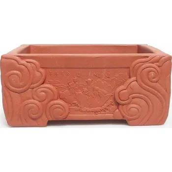 Květináč Bonsai miska 16 x 12 x 7 cm cihlová