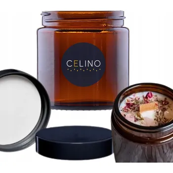 Sklenice Sklenice na svíčky 120 ml s víčkem