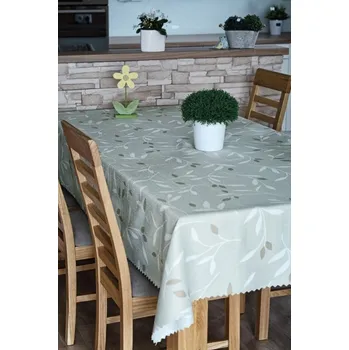 ubrus Polášek Holešov Ubrus teflon tisk 5745/1 Šedá 100% polyester květiny 30x30