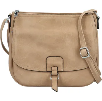 Kabelka Trendy dámská koženková crossbody kabelka Samira, khaki