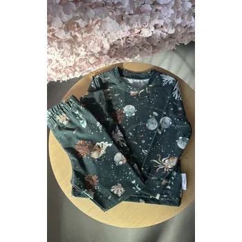 Dívčí mikina Mimilove Dlouhé pyžamko vel. 6-9 let Oceán Blue