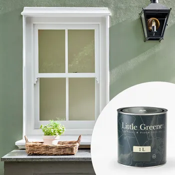 Olej na dřevo Little Greene Barva na okna - Venkovní - Matná - Olej 1L - Tom's Oil Eggshell Vyberte odstín:: Hortense (266)