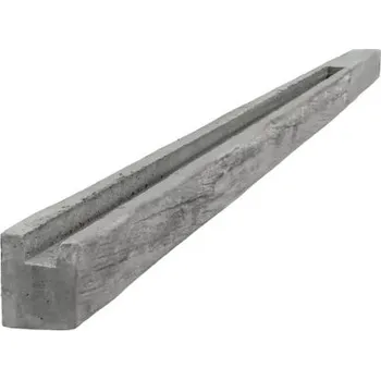 Ztracené bednění Betonový sloupek koncový na 2,0 m plot (275 cm) vzorovaný - dřevo - Hnědá