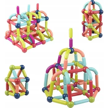 ostatní stavebnice RUBICUM Magnetické stavební Stavebnice, vzdělávací sada 42 dílků