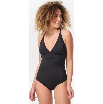 Dámské plavky OLAIAN Dámské plavky jednodílné Bea s dvojím nastavením ramínek černé 42 ČERNÁ