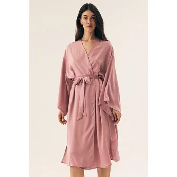 Dámský župan Saténový župan Rhone starorůžový L/XL