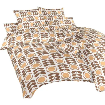 Povlečení Povlečení krep Kytka nugát 140x200, 70x90 cm