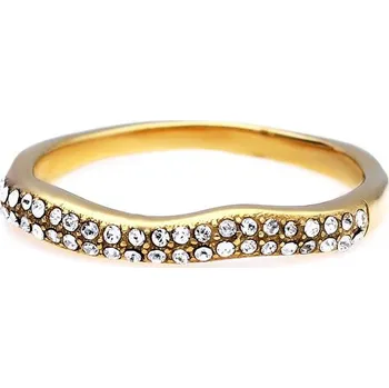 Souprava šperků Nerezový prsten 8027 (velikost 58) - pozlacený