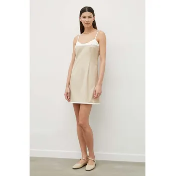 Dámské šaty Šaty z vlněné směsi Remain 5013252764 béžová 08X, vel. 36