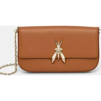 Kabelka Kožená kabelka Patrizia Pepe hnědá barva, 8B0229 L061 8B0229.L061 82X, vel. ONE SIZE