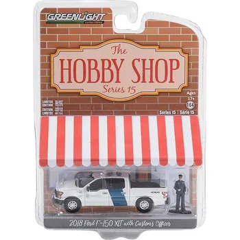 autíčko Ford F-150 XLT 2018 s figurkou celníka 1:64 Ford F150 XLT 2018 with Customs Officer - kovový model 1/64
