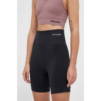 Dámské kraťasy Tréninkové šortky Hummel hmlTIF SEAMLESS SHORTS 214151 černá 99X, vel. S