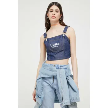 Pánská mikina Mikina Love Moschino W.C.E77.01.T.174A námořnická modř 59J, vel. 36