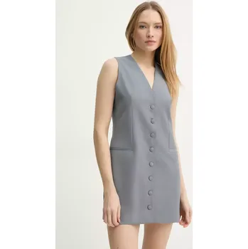 Dámské šaty Šaty z vlněné směsi Remain 5026243046 šedá 90X, vel. 34