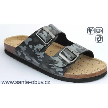 Dámská zdravotní obuv SANTÉ VN/326 ARMY pantofel vel.30-41, army - 35