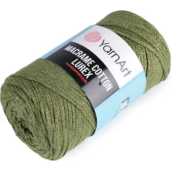 Příze Pletací příze Macrame Cotton lurex 250 g