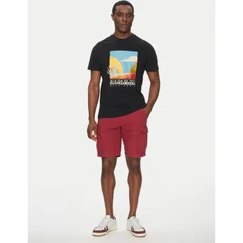 Pánské tričko Napapijri T-Shirt S-Arbia NP0A4IE3 Černá Regular Fit XL