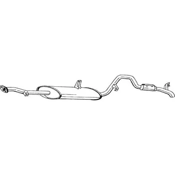Výfukový systém Zadní tlumič výfuku BOSAL 285-131