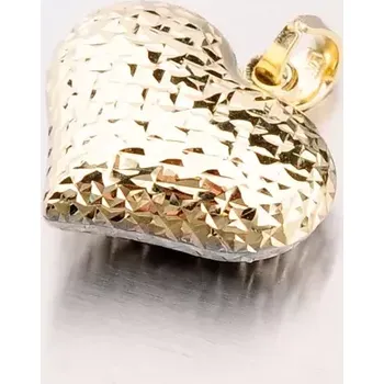 Přívěsek Dámský přívěsek žluté zlato 585 srdce 43-21829