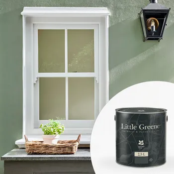 Olej na dřevo Little Greene Barva na okna - Venkovní - Matná - Olej 2,5L - Tom's Oil Eggshell Vyberte odstín:: Aged Ivory (131)