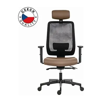 Herní židle Powerton Kancelářské ergonomické křeslo Lucie, Béžové