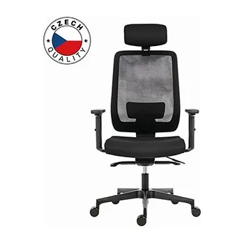 Powerton Kancelářské ergonomické křeslo Lucie, Černé