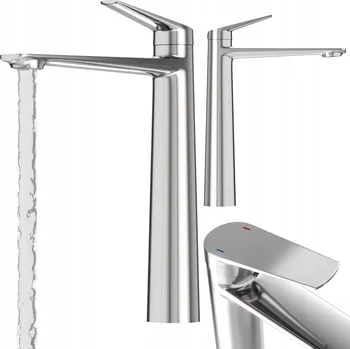 Vodovodní baterie Stojánková umyvadlová baterie Granitan NAVE stříbrná