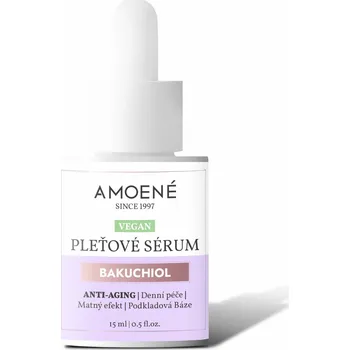 Pleťové sérum Pleťové bakuchiolové sérum s anti-aging efektem Amoené - 15 ml + dárek zdarma