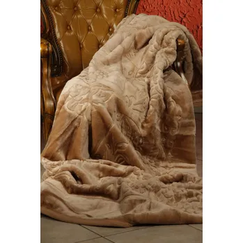 deka Luxusní akrylová deka - cappuccino tištěný vzor 7