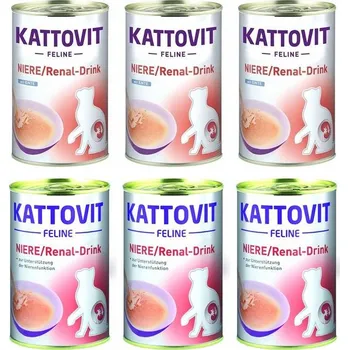 Krmivo pro kočku Kattovit Drink MIX 6x135ml plechovka