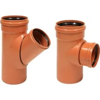 Kanalizační potrubí Wavin Odbočka Solidwall PVC SN 12 Průměr: DN 315/200, Úhel: 90°