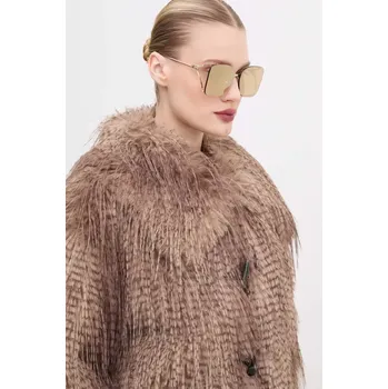 Sluneční brýle Sluneční brýle Gucci dámské, zlatá barva, GG1713SA GLD, vel. 60