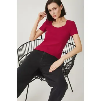 Dámské tričko Bavlněné tričko Medicine dámské, červená barva RS25.TSD051 33X, vel. XL