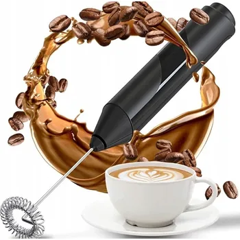 ELEKTRICKÝ NAPĚŇOVAČ MLÉKA RUČNÍ ŠLEHAČ MIXÉR NA KÁVU KAKAO MINI