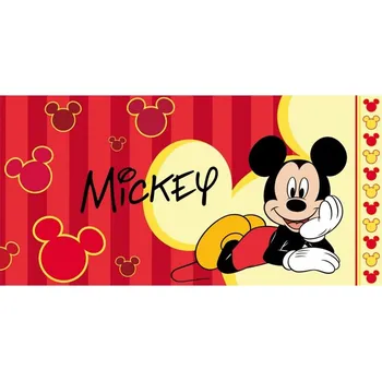 Osuška Mickey Minie červené pruhy 70x140
