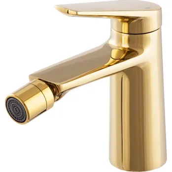 Vodovodní baterie Gamma Evo, bidetová baterie h-146, zlatá lesklá, GMA-BEB-GD
