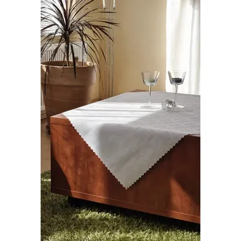 ubrus Polášek Holešov Ubrus teflon žakár bílá 100% polyester Bílá 140x140