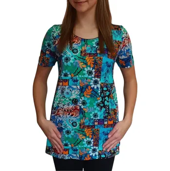 Dámská halenka Delší halenka Sabatti barevná s květy Velikosti Sabatti: 42