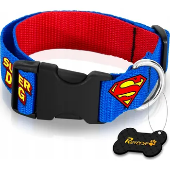 Obojek pro psa REVERSE PEVNÝ A ODOLNÝ OBROŽEK HRUBĚ TKANÁ PRO PSA, NASTAVITELNÝ 30-45cm M