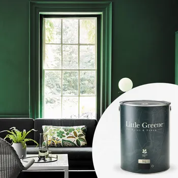 Olej na dřevo Little Greene Barva na okna - Vnitřní - Polomatná - 5L - Intelligent Satin Vyberte odstín:: Inner Shell II (10)