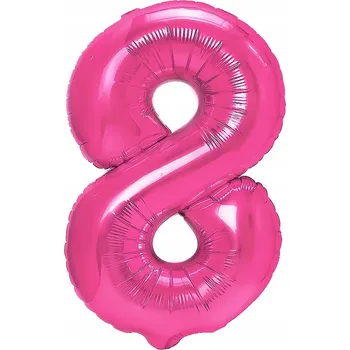Balónek Foliový balónek Číslice Číslice 8 Růžová 40 cm
