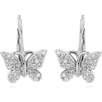 Náušnice Zlatnictví U Kostela Dámské náušnice bílý motýlek bb 1027038491