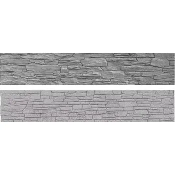 Ztracené bednění Betonová deska rovná oboustranná - lámaný kámen - typ A - Grafit