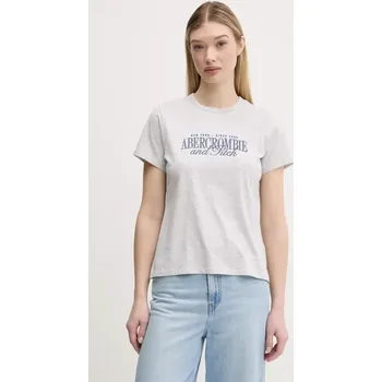 Pánské tričko Bavlněné tričko Abercrombie & Fitch šedá barva, KI185-5058 KI185.5058.912 90X, vel. M