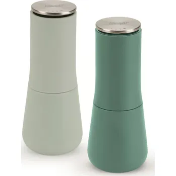 Mlýnek na koření Sada mlýnků na sůl a pepř MILLTOP 20182, sada 2 ks, zelená, plast, Joseph Joseph - doprava zdarma od 2999 Kč