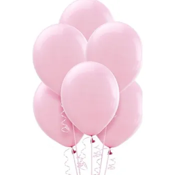Balónek Balónky pudrové, pastelově růžové, moderní na Svaté Přijímání, 50 ks