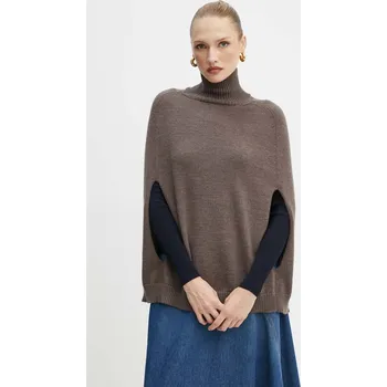 Dámský svetr Vlněný svetr Max Mara Leisure 2426366188600 hnědá 88X, vel. S